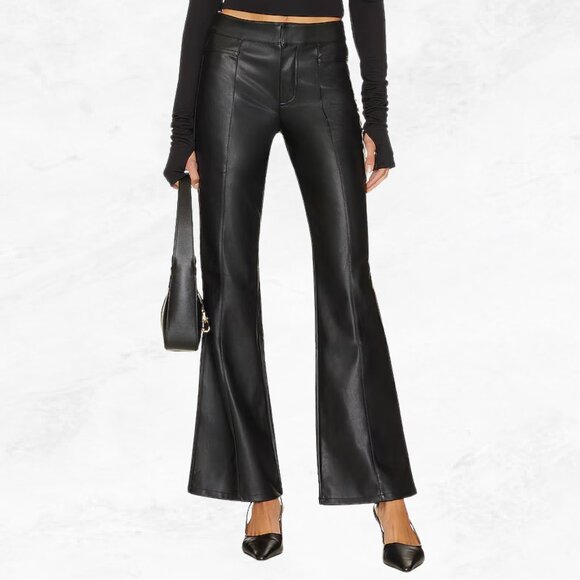 We The Free Black Flared Moto Pants size 12 - Picture 1 of 6